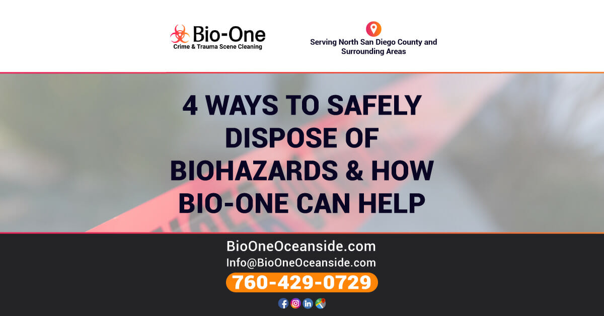 4 Ways To Safely Dispose of Biohazards & How BioOne Can Help BioOne